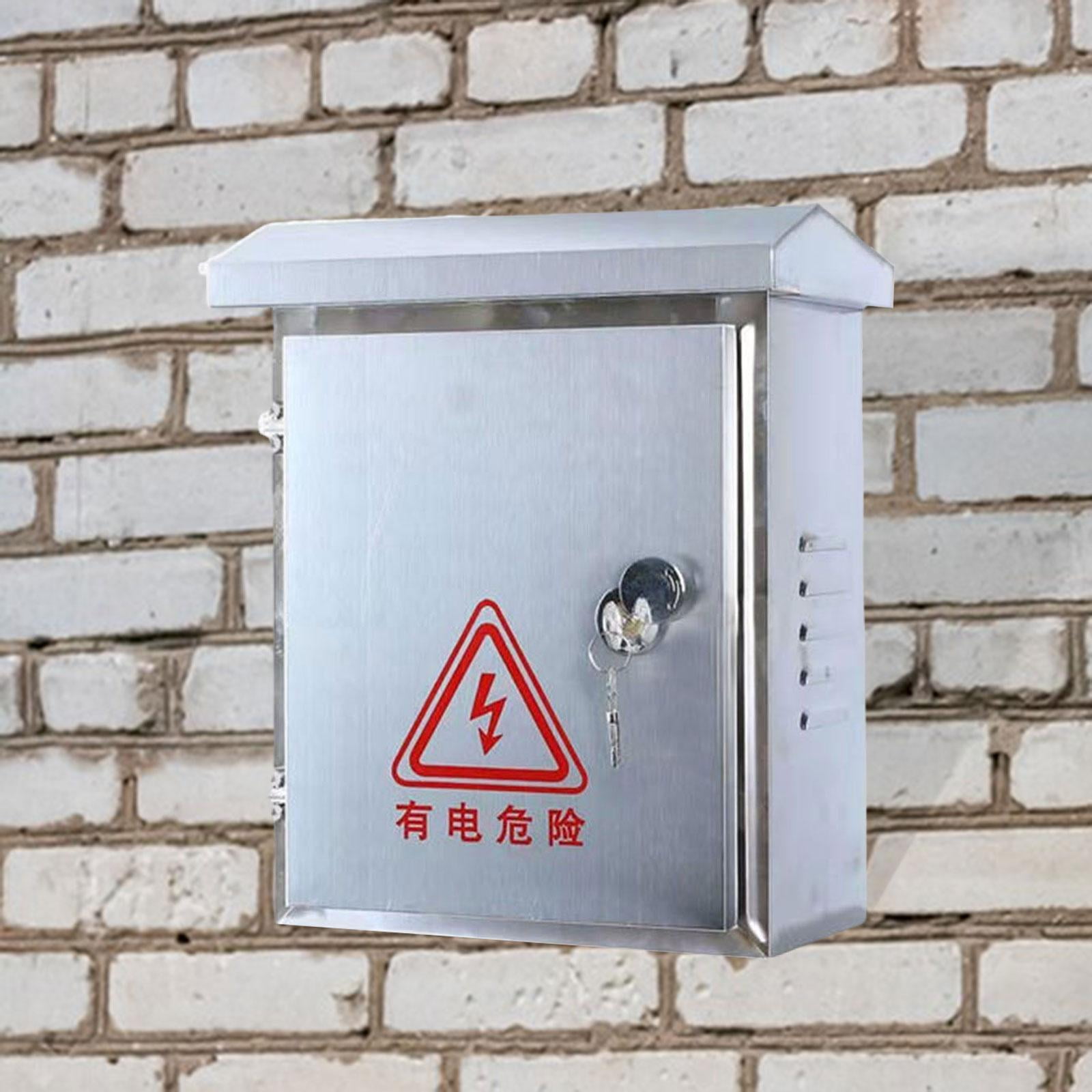 lacooooppia Outdoor Electrical Box Practical Versatile Dustproof Waterproof Junction Box Round Lock