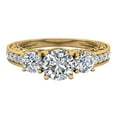 thumbnail image 5 of Three-Stone Engagement Ring Vintage Style Past Present Future Diamond Ring 14K Gold 1.40 CT TW, 5 of 6