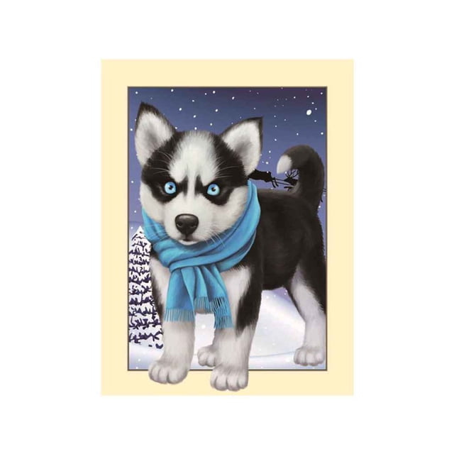 Lindo perro resina diamante costura 5D Animal pintura punto de cruz decoración mosaico imagen Vogacara JJ13342-02