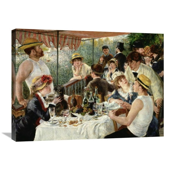 Global Gallery Pierre-Auguste Renoir 'Luncheon of the Boating Party' Canvas Wall Art