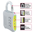 thumbnail image 2 of Locker Lock Master Lock 653D, combinación reiniciable de 4 dígitos, 2 of 6