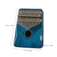 thumbnail image 3 of Arealer Thumb Piano 17 Keys Musical Instruments Portable Finger Piano Gifts for Kids and Adults Beginners, 3 of 7