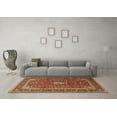 thumbnail image 3 of Ahgly Company Indoor Round Medallion Brown Traditional Area Rugs, 3' Round, 3 of 4