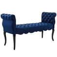 thumbnail image 2 of Modway Adelia Chesterfield Style Performance Velvet Entryway Bench in Navy, 2 of 2