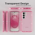 thumbnail image 6 of For Samsung Galaxy S24 Plus Case, Heavy Duty Shockproof Protection Phone Cases, Anti-Drop, Dual Layer Transparent Protective Cover Compatible with Samsung Galaxy S24 Plus 6.7 inch, Crystal Pink, 6 of 6