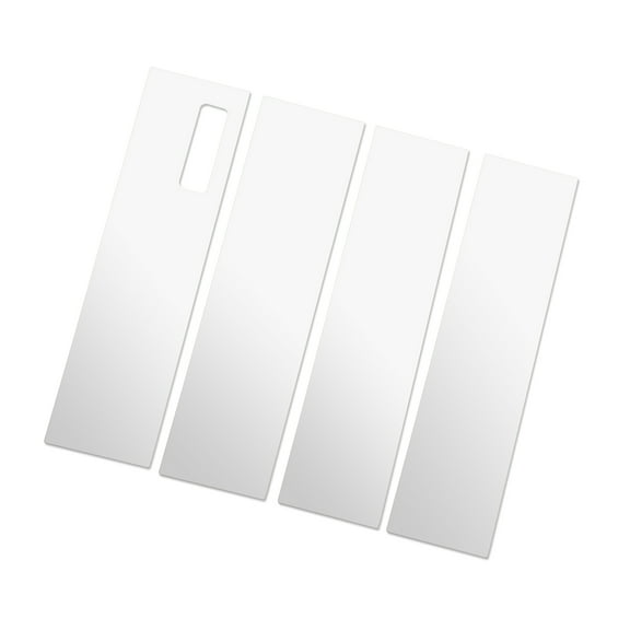 Unique Bargains 4Pcs Stainless Steel Posts Trim Posts Accent Covers Door for Ford F150