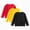 H137-Black, variant on 3 Pack Toddler Baby Girls Boys Long Sleeve Shirts Raglan Shirt Baseball Tee Cotton T-Shirts,Blue,6-7 Y