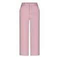 thumbnail image 5 of Capri Yoga Pants for Women, Audhol Women's Cropped Pants High Waisted Summer Vacation Yoga Pants Yoga Pants Women Pink 3XL, 5 of 5