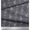 thumbnail image 2 of Soimoi Polyester Crepe Fabric Leaves Block Print Fabric by The Yard 42 Inch Wide, 2 of 5