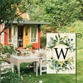thumbnail image 2 of Monogram Letter W Floral Garden Flag 12x18 Inch Double Sided Outside, Family Last Name Initial Yard Outdoor Decoration, 2 of 6