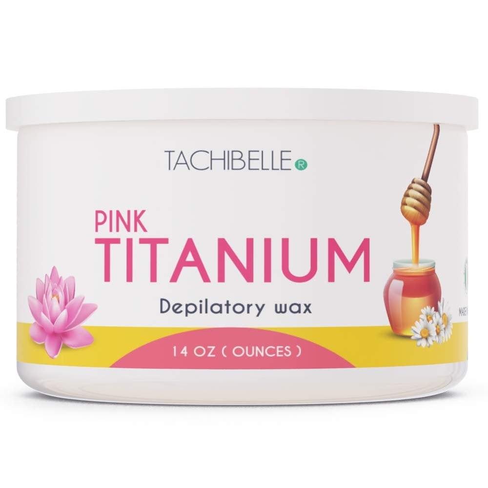Tachibelle Depilatory Wax Pink Titanium 14 Oz Professional Hair Removal
