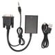 thumbnail image 3 of Convertidor, convertidor VGA a High VG Ato Adaptador de interfaz multimedia de alta definición Adaptador de audio Rendimiento finamente ajustado, 3 of 9