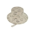 thumbnail image 6 of Cute Baby Sun Hat Summer UPF 50+ Sun Protective Wide Brim Beach Bucket Hats for Toddler Boys and Girls Khaki 6-12 Months, 6 of 11