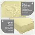 thumbnail image 3 of Snubbull 8-Piece Patio Furniture Cushions, Replacement Outdoor Cushions for 3-Seat Sectional Sofa, Waterproof & Zipped, 25.6"*23.6"*11", Light Yellow​, 3 of 8