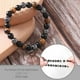 thumbnail image 4 of Beads Bracelet Triple Protection, 2 Pack 8 mm Tigers Eye Bracelet Hematite Beads & Black Obsidian Balance Bracelet, 4 of 5