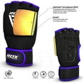 thumbnail image 4 of RDX Boxing Hand Wraps Inner Gloves, Neoprene Padded Fist Protection Bandages under Mitts with Quick Long Wrist Support, Blue, 2XL, 4 of 9