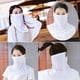 thumbnail image 5 of Cara Bufanda Mascarilla unisex Mascarilla deportiva de seda de hielo suave Bufanda para golf al aire libre (Blanco) Likrtyny Para Estrenar, 5 of 6