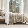 thumbnail image 2 of Juego de edredón RECYCO Luxury Velvet King Size Urban Taupe, 2 of 7