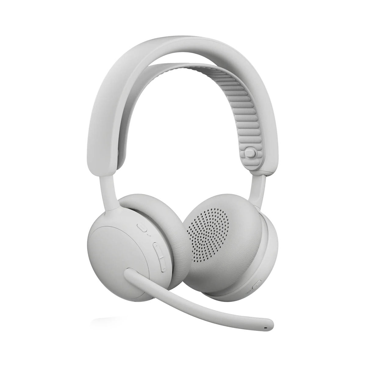 Logitech Zone Wireless 2 ES Active Noise Cancelling Closed-Back On-Ear Stereo Headset, Off-White