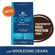 Angle View: Wellness CORE Wholesome Grains Ocean Recipe, 22 Pound Bag
