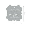 thumbnail image 3 of Koyal Wholesale Gray Fancy Frame Wedding Ribbon Wand Favor Tags, Wave Your Wand With Joy & Laughter, 96-Pack, 3 of 5