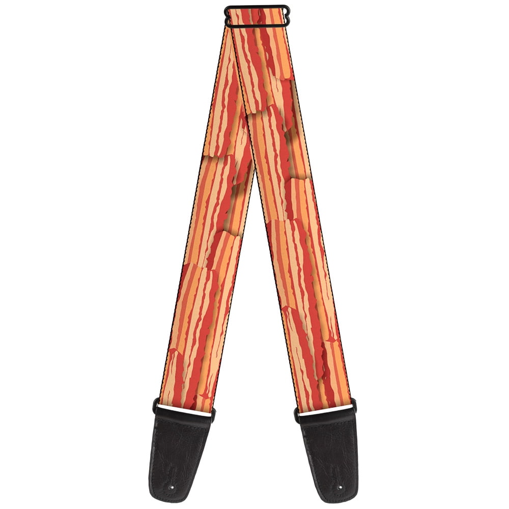 Buckle-Down Guitar Strap, Bacon Stacked, 2 Inches Wide
