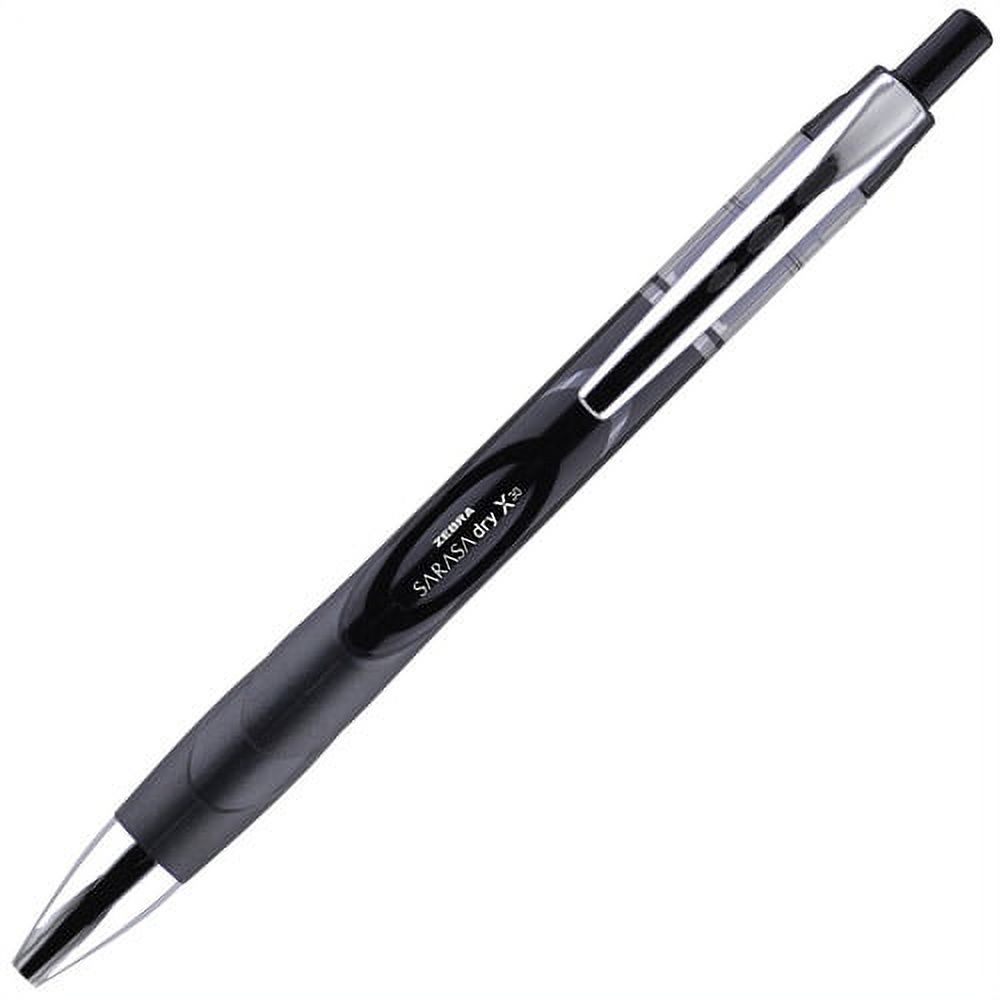 Zebra Pen Sarasa Dry X30 Gel Retractable Pen 0.7 mm Pen Point Size - Retractable - Black - 12 / Dozen