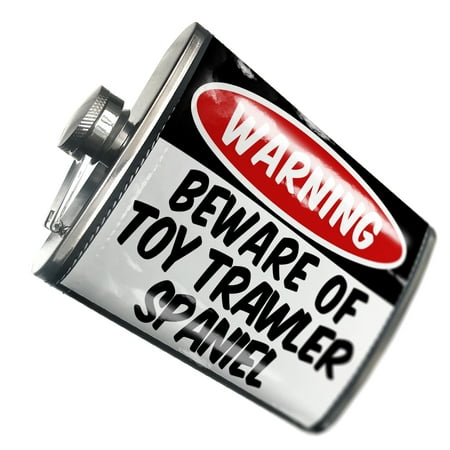 

NEONBLOND Flask Beware of the Toy Trawler Spaniel Dog from United Kingdom