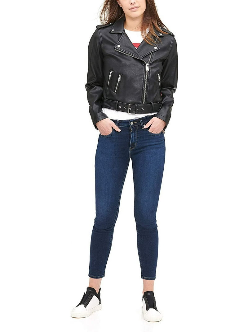 新品 Levi's PREMIUM BLACK LEATHER JACKET M Moto Biker Jacket - Black | Levi's® US