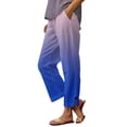 thumbnail image 2 of BXINGOHAI Womens Yoga Sweatpants Wide Leg High Waisted Lounge Pajamas Pants Comfy Workout Loose Pants with Pockets Pink L, 2 of 7