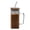 Clear, variant on Glass Mug with Lid and Straw Iced Coffee Cup with Handle Square Drinking Glasses Tumbler Cups for Smoothie Juice (Green)