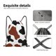 thumbnail image 4 of Fotbe Brown Black Cow Bolsa Mochila con Cordón Estampada, Bolsa de Gimnasio Deportiva, Bolsa Cinch, Bolsa con Cordón para Hombres y Mujeres-Medium, 4 of 6