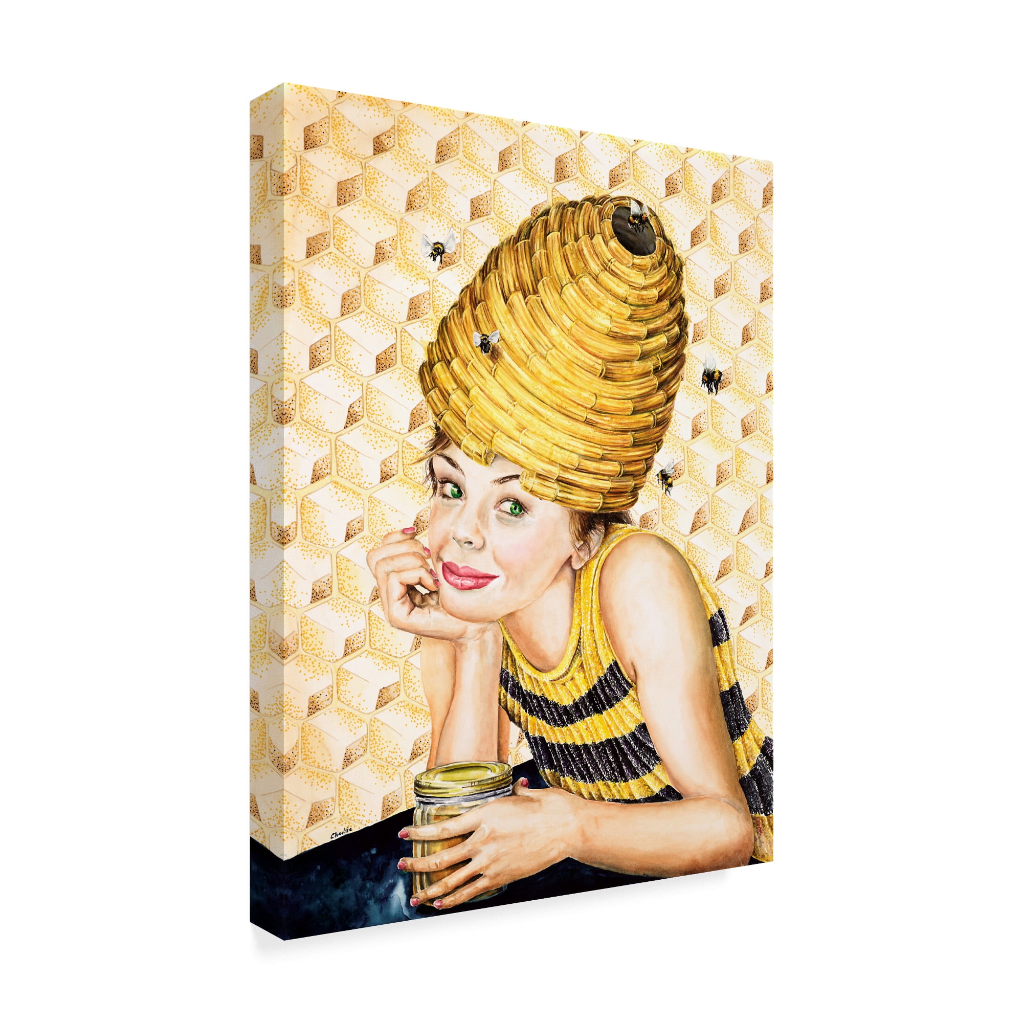 Trademark Fine Art 'Beehive Hairdo' Canvas Art by Charlsie Kelly