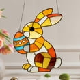 thumbnail image 5 of Rabbit Stained Glass Style Ornament, Acrylic Window Hanging Suncatcher Decoration, Colorful Bunny Decor for Christmas Tree, Easter Holiday, Garden or Home, Gift for Women Mom Birthday, 5 of 7