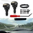 thumbnail image 5 of 2Pcs Front Windshield Washer Nozzles with Adapter Hose Screwdriver Wiper Spray, 5 of 6