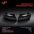 thumbnail image 2 of A-Premium 2 PCS Driver and Passenger Side Rearview Mirror Covers Caps - Compatible with Mini Cooper 2007-2015, Cooper Countryman 2011-2016, Cooper Paceman - Primed Gray, Without Turn Signal Hole, 2 of 5