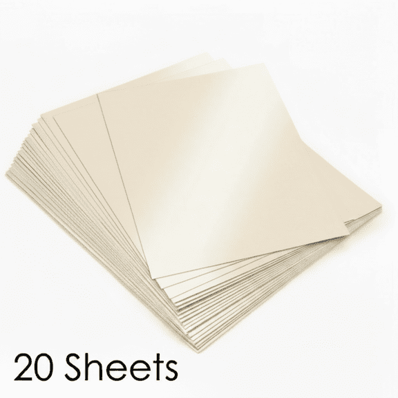 20 Sheets 80lb Card Stock Printer Paper,Shimmer Cardstock 8.5 x 11 Metallic Paper for Invitations, Crafts, DIY Cards,Graduations