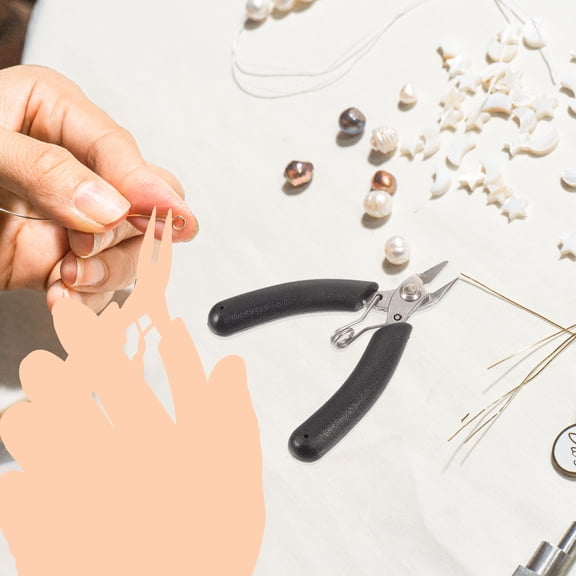 LOLIPPYY Set of 4 Black Alloy Looper Pliers for Jewelry Making and Crafts, Ideal Gift for Handcraft Enthusiasts