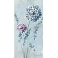 thumbnail image 2 of Nai, Danhui 18x32 Black Ornate Wood Framed with Double Matting Museum Art Print Titled - Airy Blooms I Purple, 2 of 4