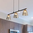 thumbnail image 4 of VONN Roma 36" ETL Certified Integrated LED Aluminum Chandelier - Black, 4 of 22