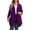 Purple, variant on Daystry Plus Size Cardigan for Women 3/4 Sleeve Casual Open Front Light Cardigan Black-3X