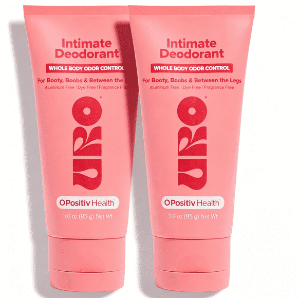 2 PACK 85g/ 3 oz Crema desodorante íntima para todo el cuerpo: probada por dermatólogos, hipoalergénica, no irritante