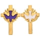 thumbnail image 1 of 2 broches de paloma de la paz con forma de cruz para solapa, para decoración de primera comunión, bautizo o fiesta, broches religiosos vintage para mujer., 1 of 7