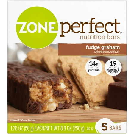 Zone Perfect Fudge Graham Nutrition Bars, 5ct - Walmart.com