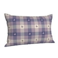 thumbnail image 2 of Kll Heart Check Plaid Pillow Covers Envelope Closure,Super Soft And Cozy Fuzzy Fleece Pillow Case Cover 16"X24", 2 of 9