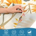 thumbnail image 5 of Yayeee Kitchen Curtains Tier Set of 2 Light Filtering 57"x36" Over Sink Window Panels, Watercolor Sunflowers and Leaves, 5 of 7