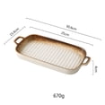 thumbnail image 2 of Large Rectangular Baking Dish 30.6cm Ceramic Baking Pan for Cooking Kitchen and Daily Use Safe for Oven Microwave, 2 of 2