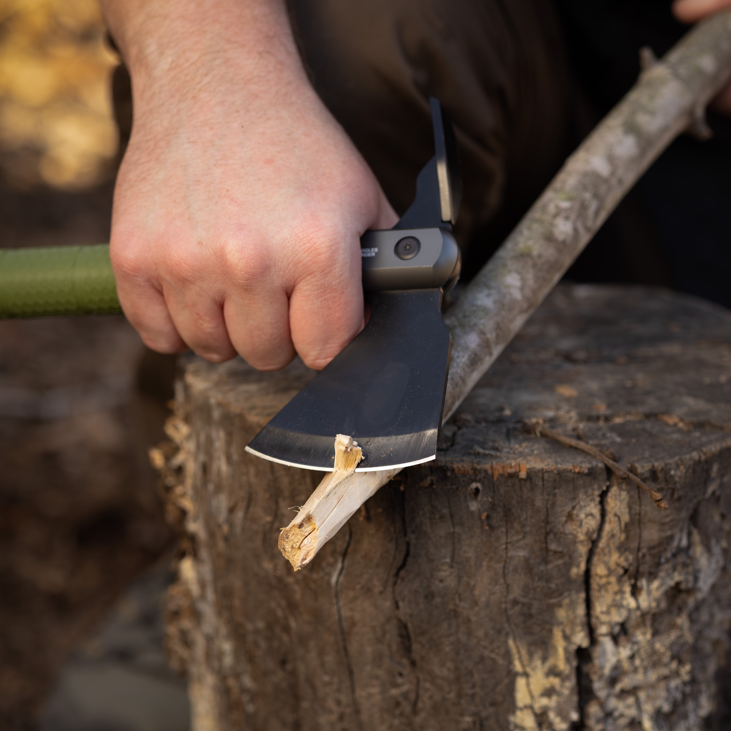 Swiss Tech Beilwerk Camping Hatchet, Stainless Steel Head, Aluminum Body, Pry Tool, Sheath Included