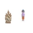 thumbnail image 1 of Estatua católica,Colección de figuritas de la Sagrada Familia,Escultura católica de la Santísima Virgen María,Muñeca geisha japonesa,Adorno tradicional de muñeca geisha con kimono japonés, 1 of 8