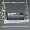 thumbnail image 6 of Freewolf-ZIYOULANG K100 99 Keys Gaming Membrane Wireless Tri-Mode BT/2.4GHz/USB-C Computer Keyboard with Media Knob & Side Printed Keys, Black, 6 of 9